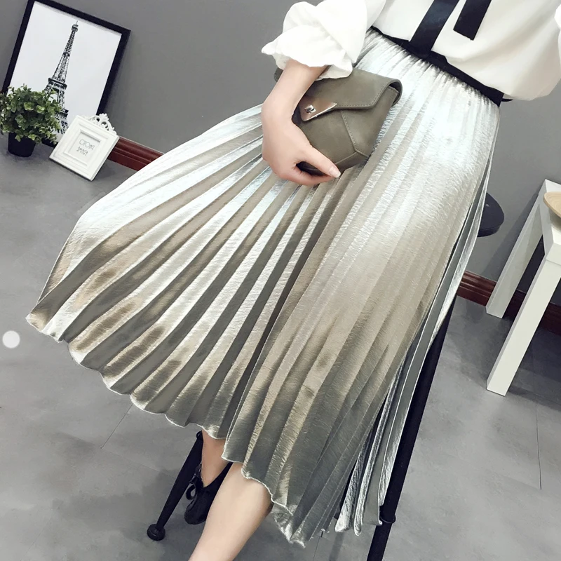 Autumn Modern metal color glossy fashion women's p...