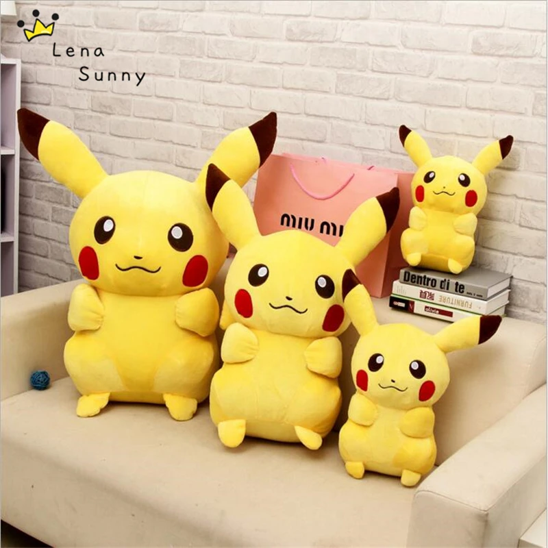 fat pikachu plush toy 30 40 50cm cute big eyes dolls for children