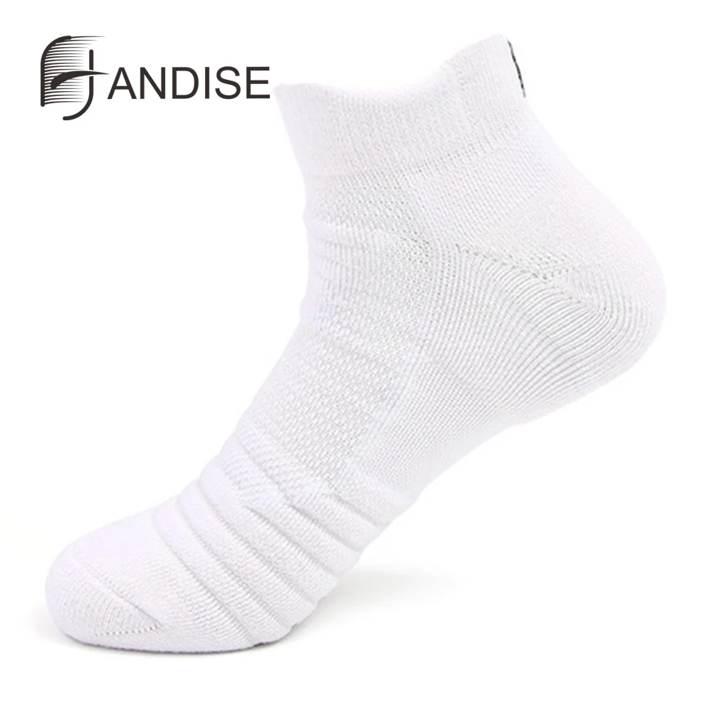 white low cut Мужские спортивные носки для верховой езды Велоспорт Баскетбол бег спортивные носки летние пеший Туризм Теннис лыжный человек для женщин велосипед - Цвет: white low cut
