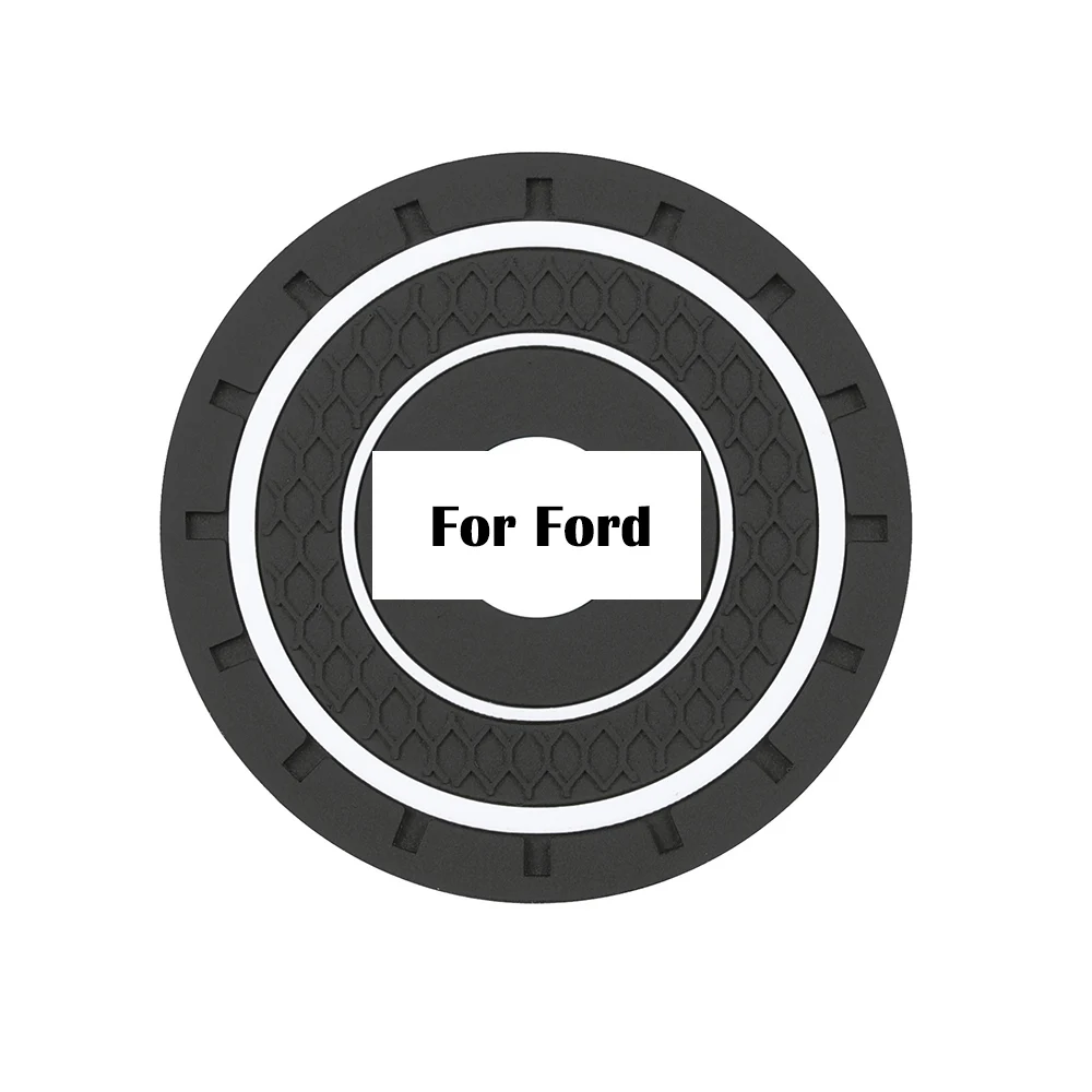 Для Ford Nissan Audi Chevrolet hyundai Benz peugeot Toyota Honda аксессуары резиновый автомобильный коврик Противоскользящая Нескользящая Накладка/коврик для телефона/чашки - Название цвета: For Ford