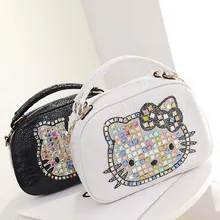 Trapèze bonjour kitty sac en cuir femmes sacs à main designer femmes de haute qualité sacs fourre-tout bolsas femininas couro sac à main 40