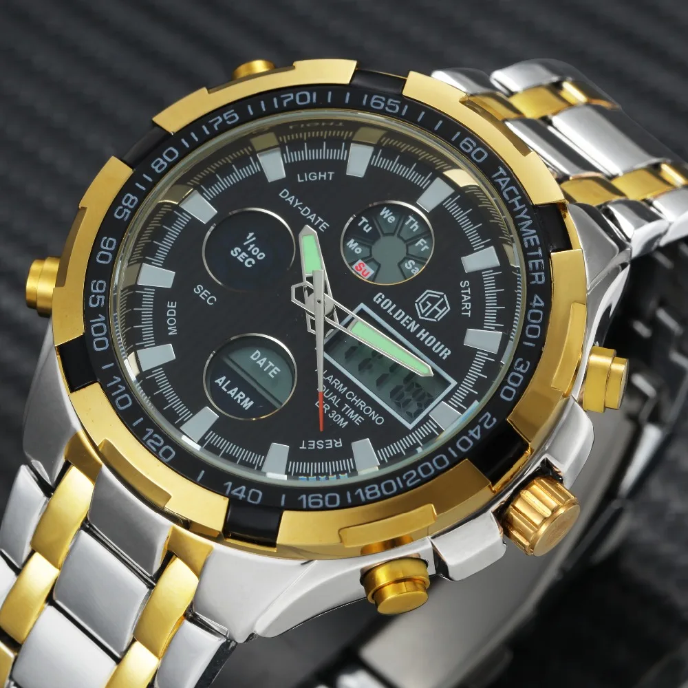 digital watch dual time