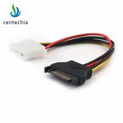 Centechia 15 булавки SATA штекерным Molex IDE 4 штырьковый гнездовой адаптер расширение мощность кабель жесткий диск IDE мощность шнур Медь