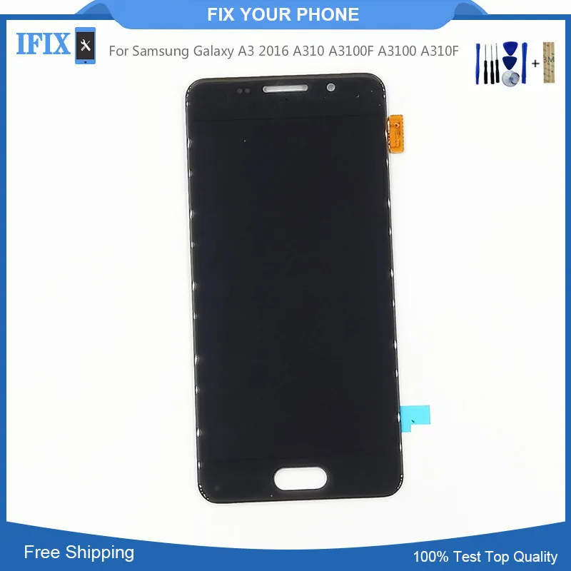 

4.7 Inch For Samsung Galaxy A3 2016 A310 A3100F A3100 A310F LCD Touch Screen Digitizer Panel Display Monitor Assembly 100pcs/lot