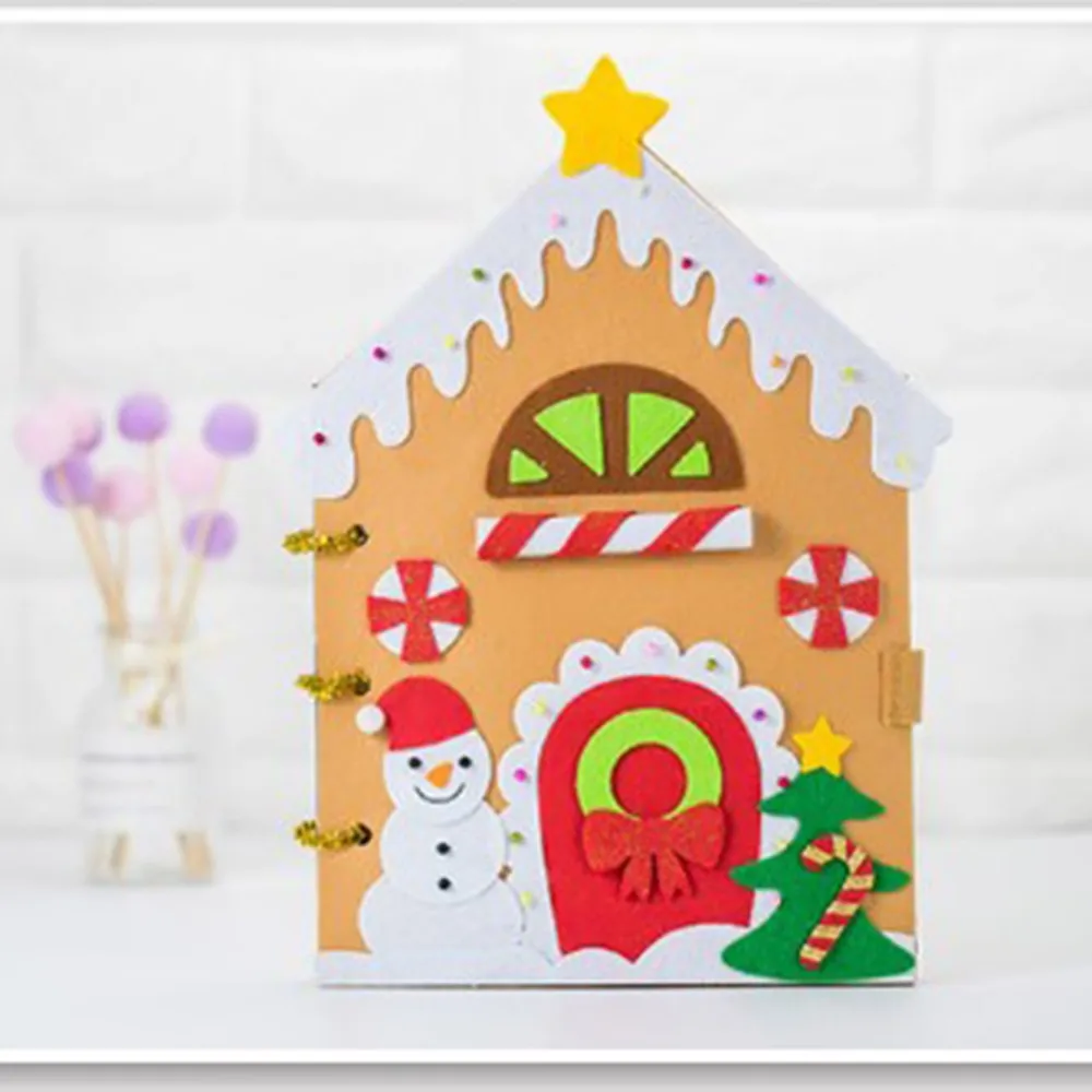 

Quiet book Felt DIY Package Free cutting non-woven fabric handmade fabric DIY material package Christmas paste making cloth book