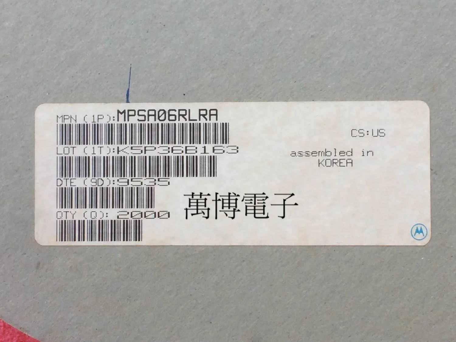 30Pcs original import MOT MPSA06 A06 transistor Audio electronics free shipping