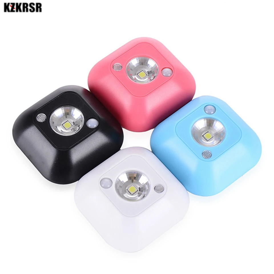 

LED Sensor Night Light Dual Induction PIR Motion Sensor Lamp Magnetic Infrared Wall Lamp Cabinet Stairs Closet Lights