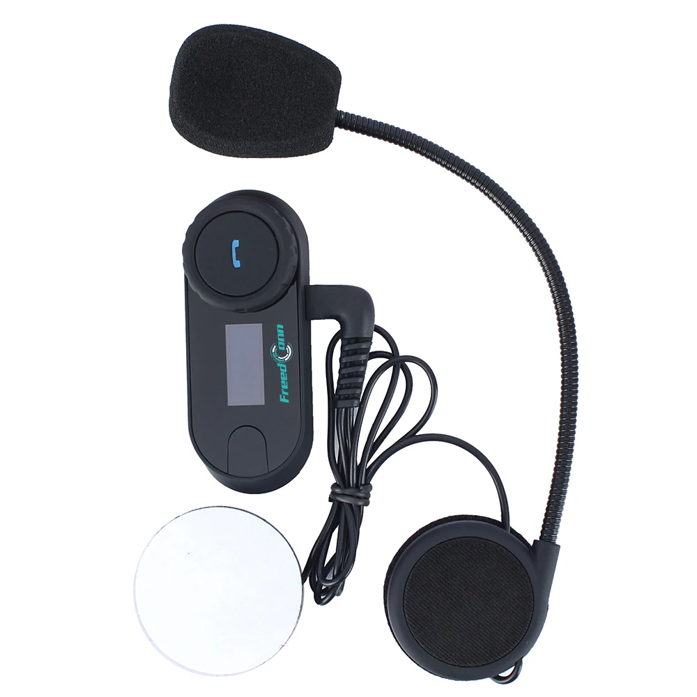 motorcycle bluetooth helmet intercom 800M wireless headset waterproof BT interphone LCD FM Radio Stereo music