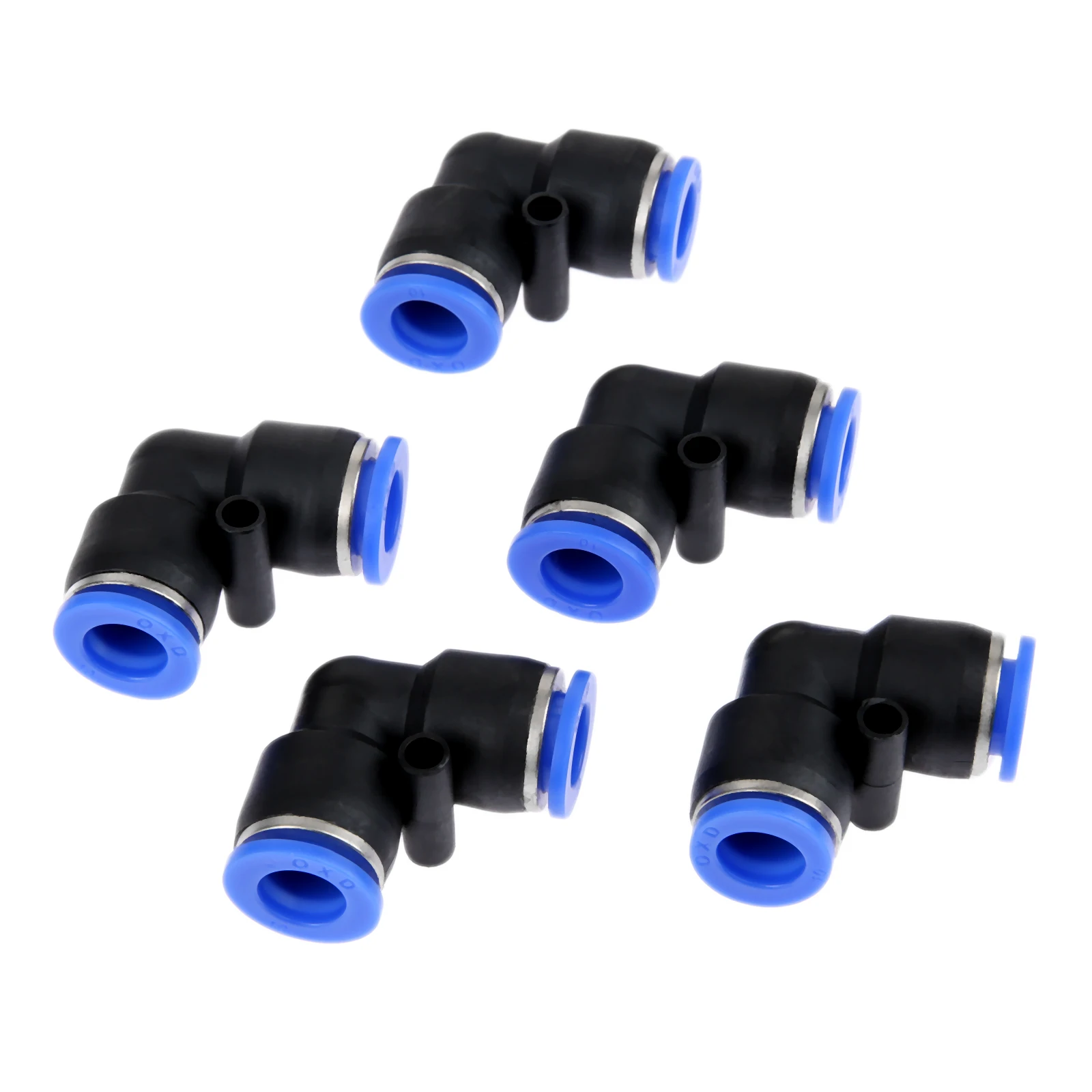 Port Diameter 10mm 5 шт./лот пневматический Запчасти локоть пневматический нажим в фитинги разъем Пластик для воздуха/воды/вакуумный шланг/ламповый усилитель/Airline 4/6/8/10/12 мм - Цвет: Port Diameter 10mm
