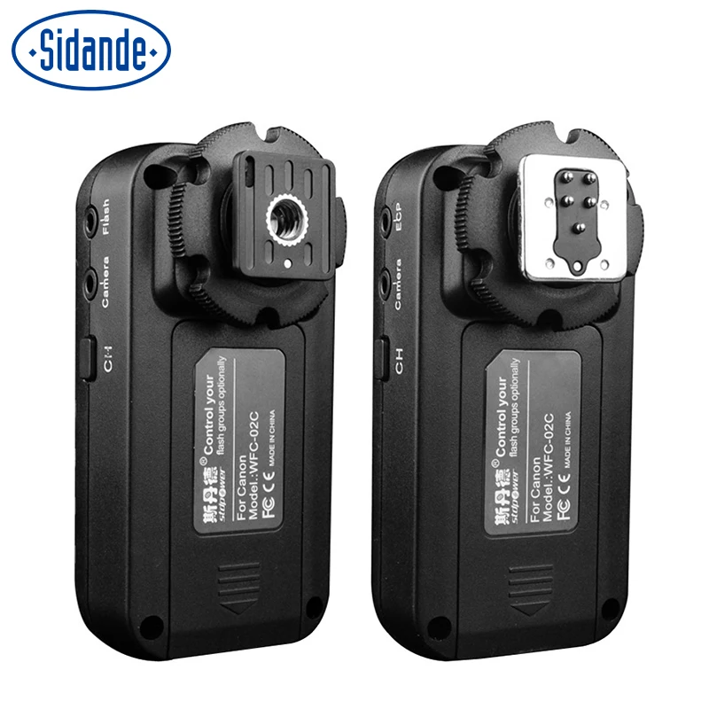 

Sidande WFC-02 Wireless Flash Trigger 2.4 GHz for Canon 5D3 60D 70D 600D 700D 100D EOS DSLR for Nikon D600 D610 D800 D3100 D7000