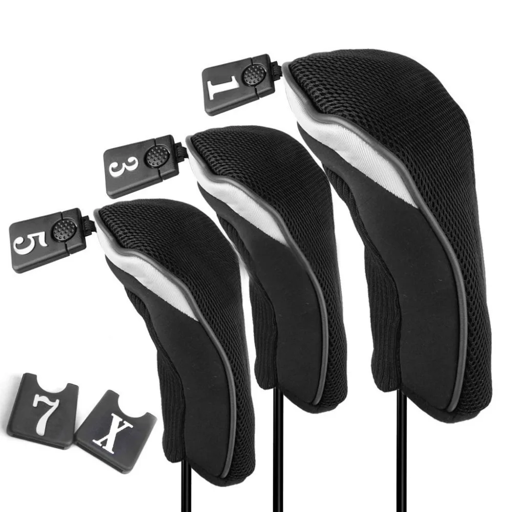 3Pcs Soft 1 3 5 Wood Golf Club Driver Headcovers Head ...