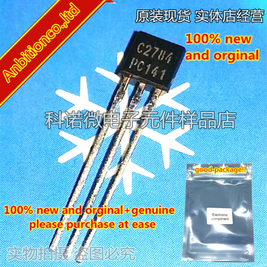 10 шт. 100% новый и оригинальный 2SC2784 C2784 TO-92 кремниевый npn-транзистор в наличии