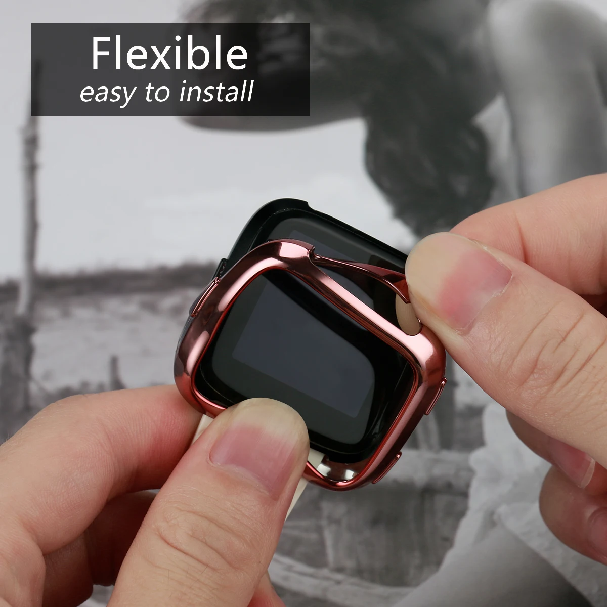 Полный Чехол Для Fitbit Versa покрытие+ ТПУ защитный силиконовый чехол Полный экран протектор для Fitbit Versa чехол 61015