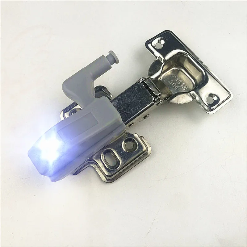 10 Pezzi Luce Universale per Cerniera Armadio Luci Notturne Lampada Cerniera LED per Consiglio dei Ministri Credenza Guardaroba Armadio Cucina Bianca Fredda