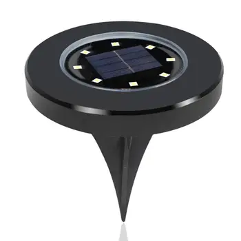 

SOLLED 8LEDs Solar-powered Buried Light Under Ground Yard Lamp Outdoor Path Way Garden Decoration