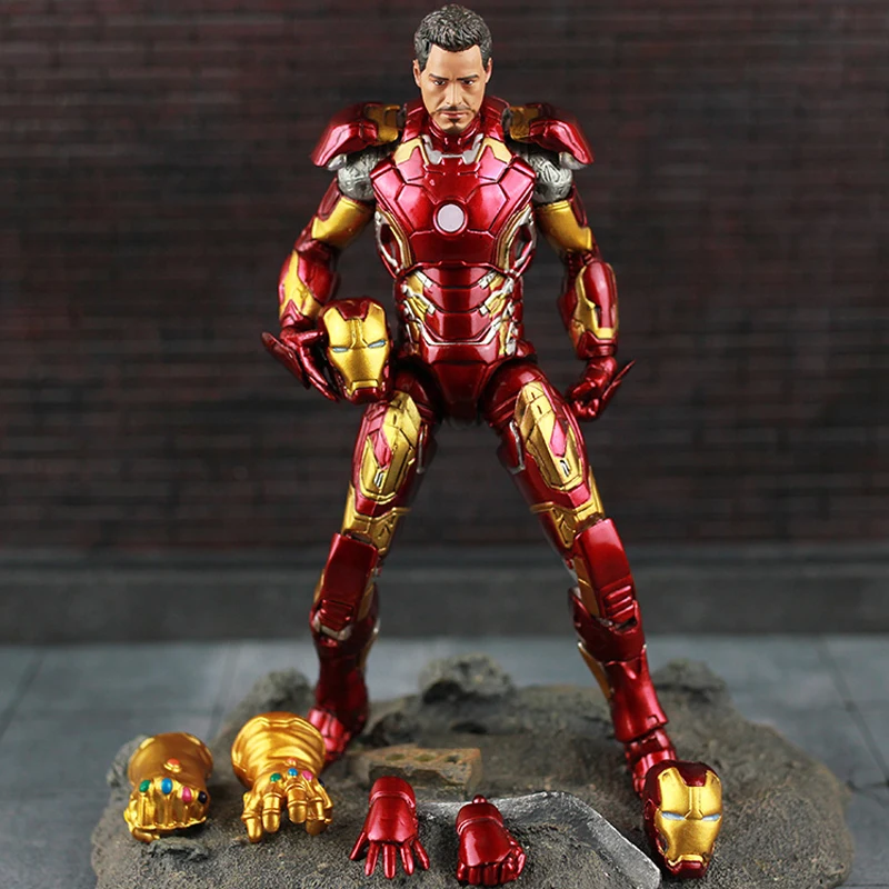 Marvel legend фигурка Мстители Бесконечность война Железный человек с Gauntlet модель