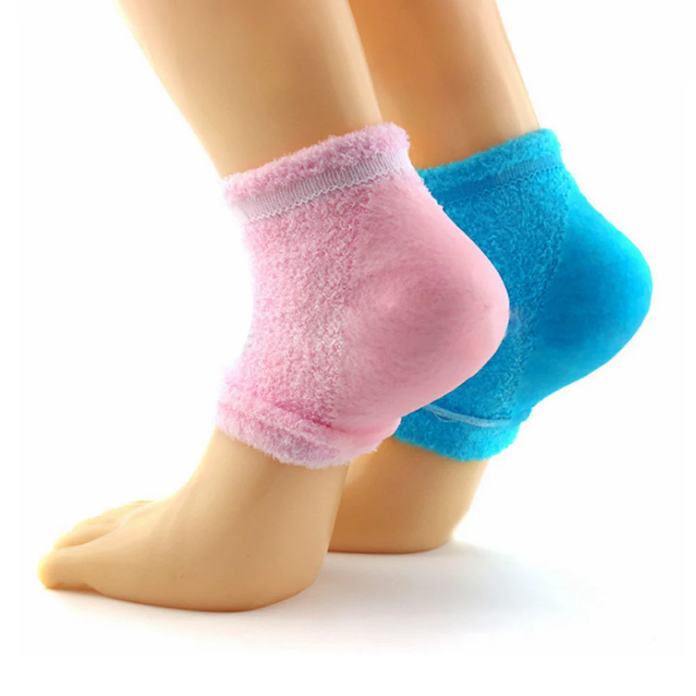 2Pcs Foot Care Silicone Socks Moisturizing whitening Reusable Gel