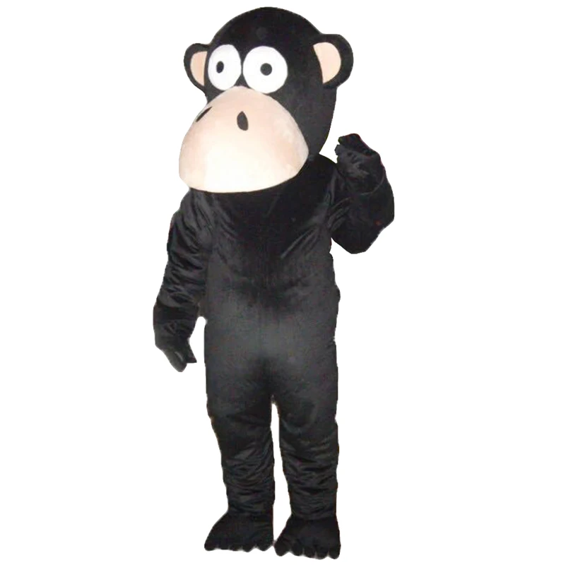 

Black Monkey Mascot Costumes Cosplay Real Photo Free Shipping Long Hair Langteng (tm) 2019New