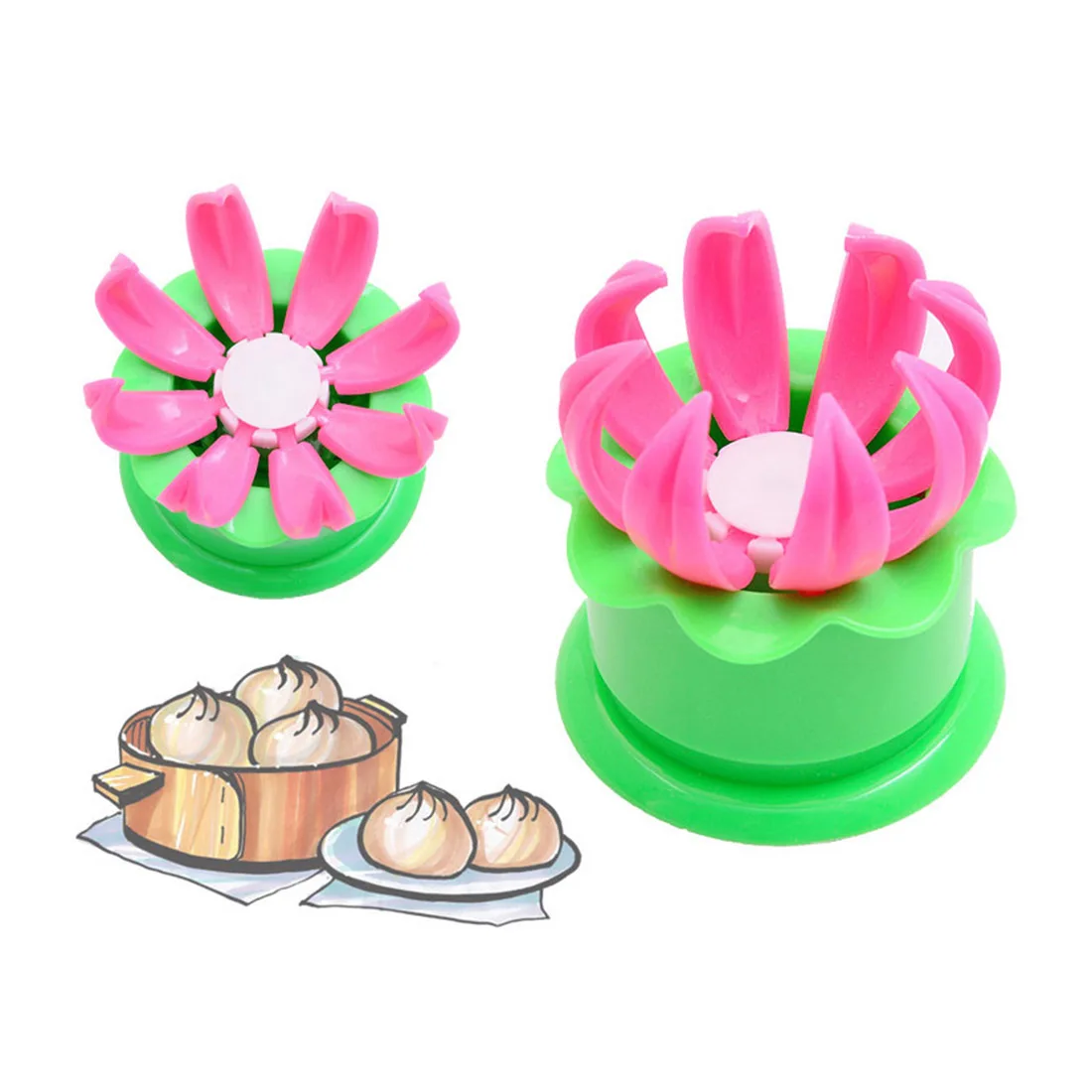 

Useful 1Pcs Pastry Pie Steam Bun Dumpling Maker Mold Mould Diy Tool Steamed Buns Steamed Stuffed Bun Making Mold