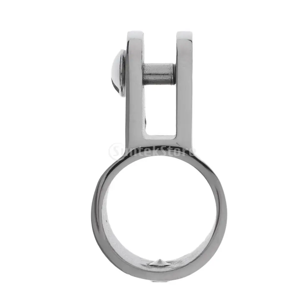 Boat Bimini Top/ Canopy 316 Stainless Steel 22mm 2pcs Tube/Pipe Eye End Cap & 2pcs Clamp Jaw Slide