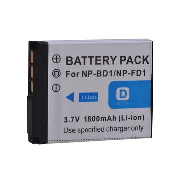 

1Pcs PowerTrust 1800mAh NP-BD1 NP-FD1 NP BD1 NP FD1 BD1 FD1 Battery for Sony T300 TX1 T900 T700 T500 T200 T77 T900 T90 T70 T2