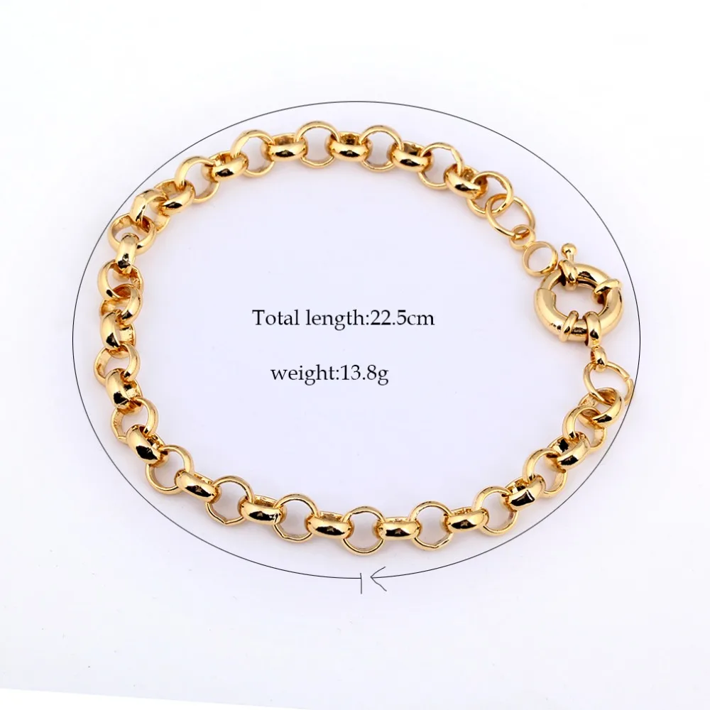 

Fashion Dainty Rose Gold Silver Bangles For Women Round Circle Copper Chain Bracelet Bangle Elegant Wedding Fine Jewelry