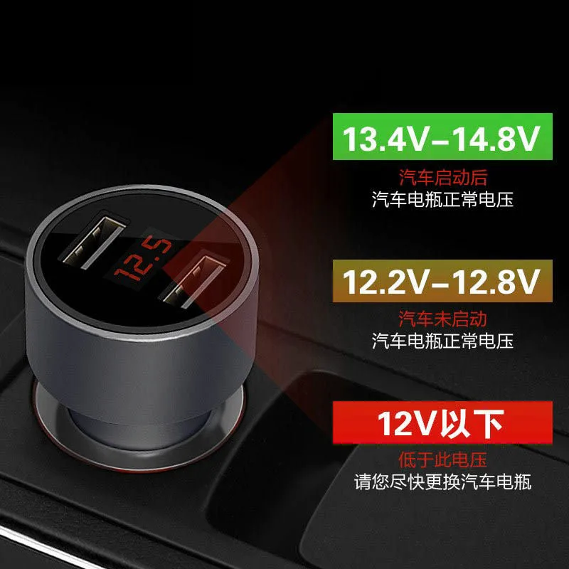 

Newest Metal Car Charger with LED Dual USB 5V/3.1A Quick Charge For Lada Priora Kalina Granta Vesta Niva Largus vaz X-Ray samara