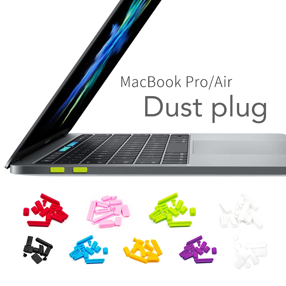 Пылезащитная Пробка для Macbook pro 13 air 11/15 силиконовая компьютерная USB защита от пыли