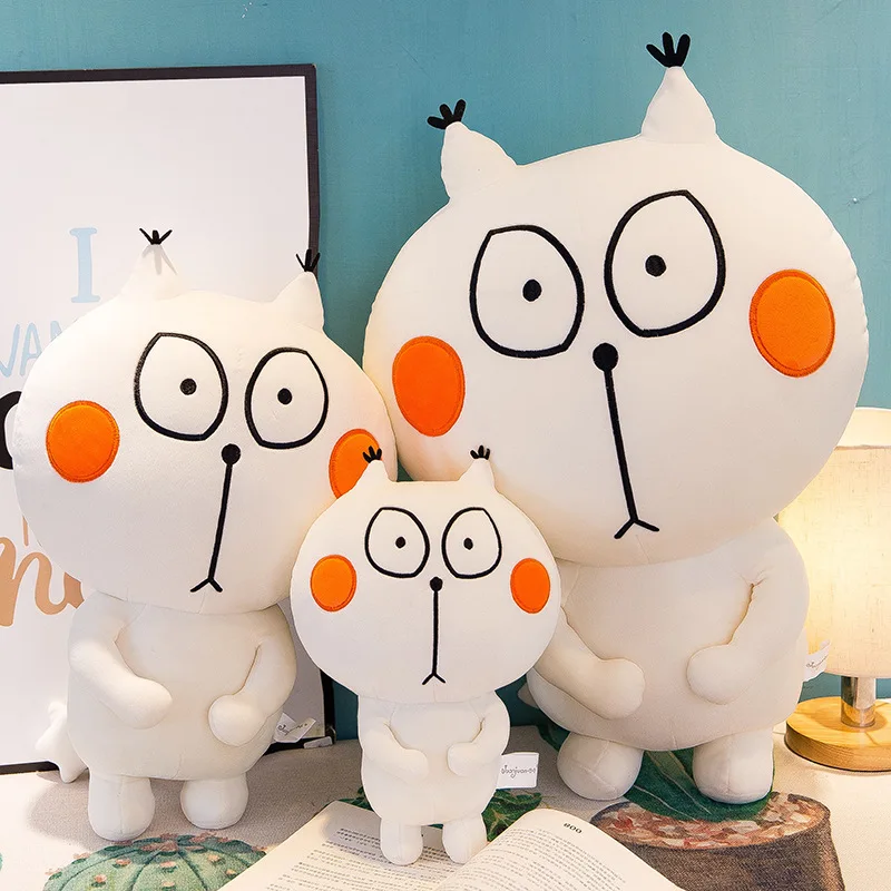 

2019 new creative microphone cheap cat plush toy doll cute cat pillow doll for children's gift