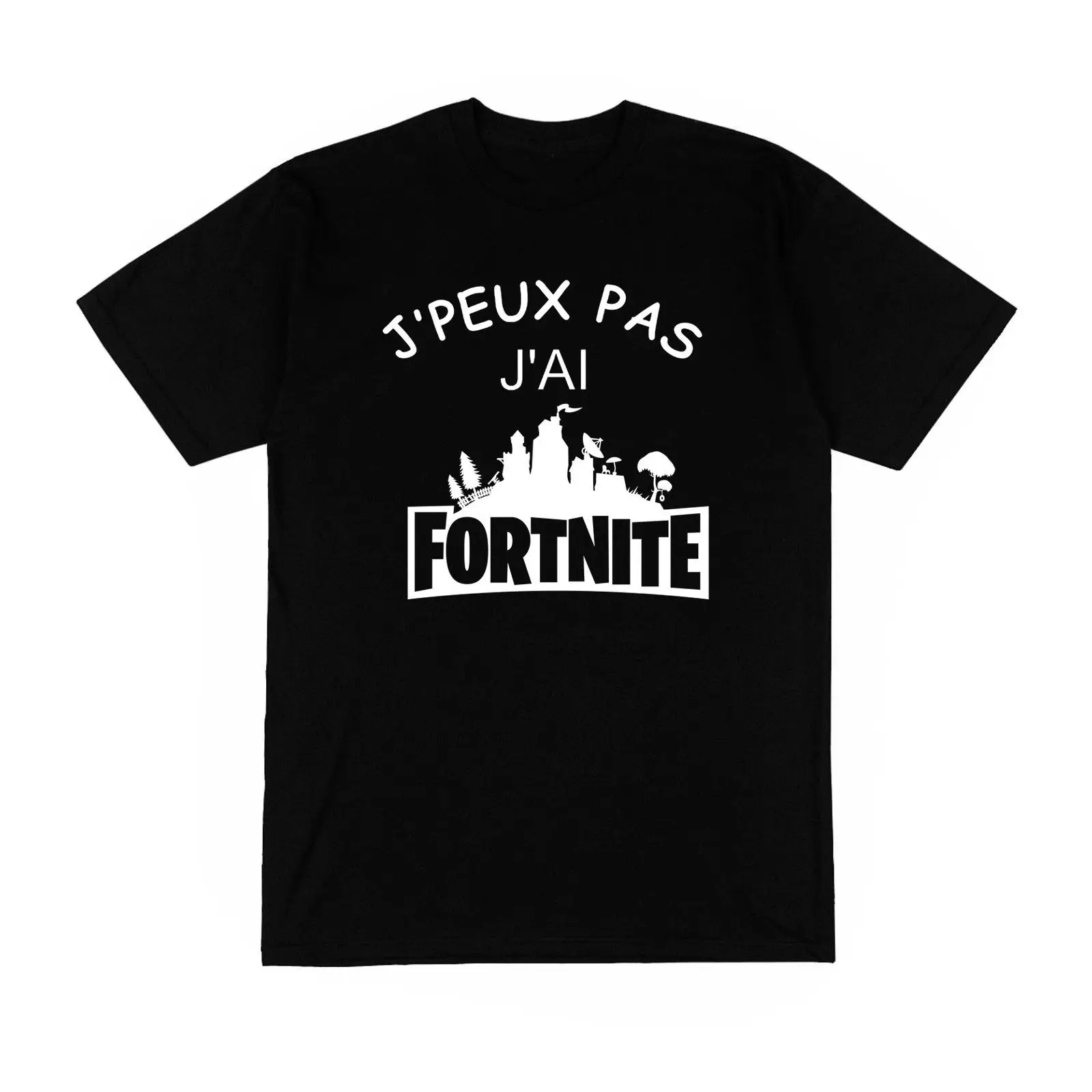 Футболка Unisexe Je peux pas jɺi FORNITE-jeux видео кожа юмором фраза Франция | Мужская одежда