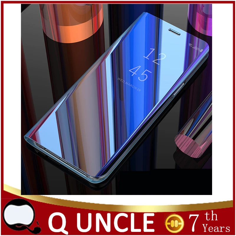 Мобильный чехол для телефона OPPO Y91 роскошный сенсорный экран зеркало Смарт