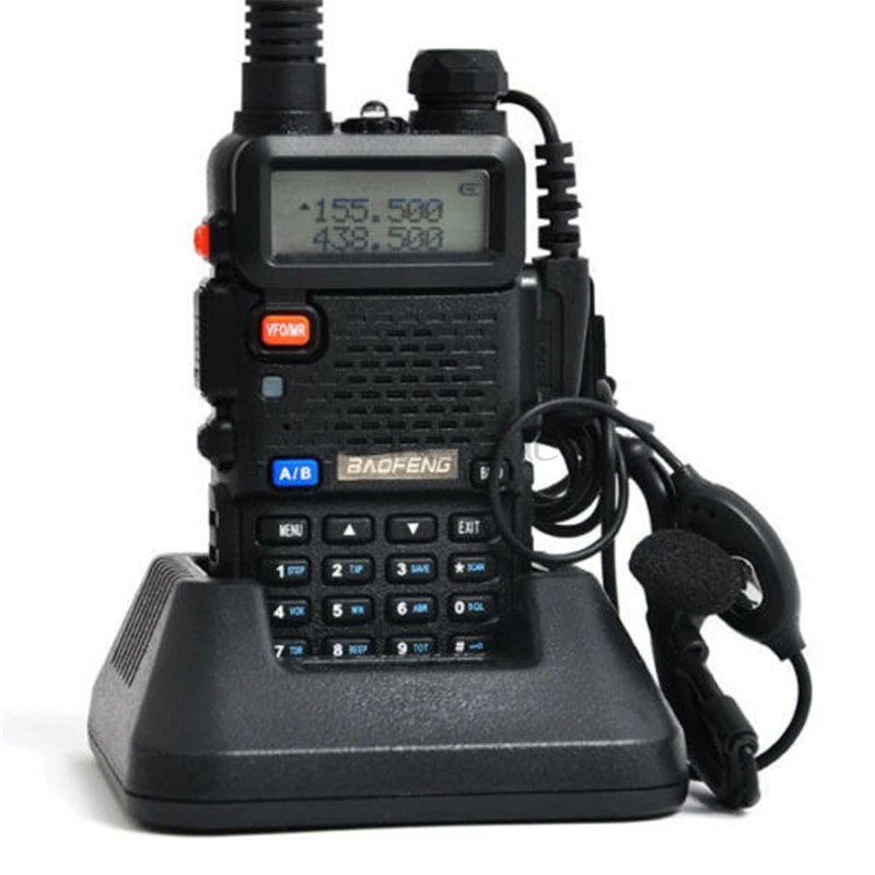 Оптовая продажа оригинальная портативная Двухдиапазонная рация Baofeng UV 5R VHF UHF
