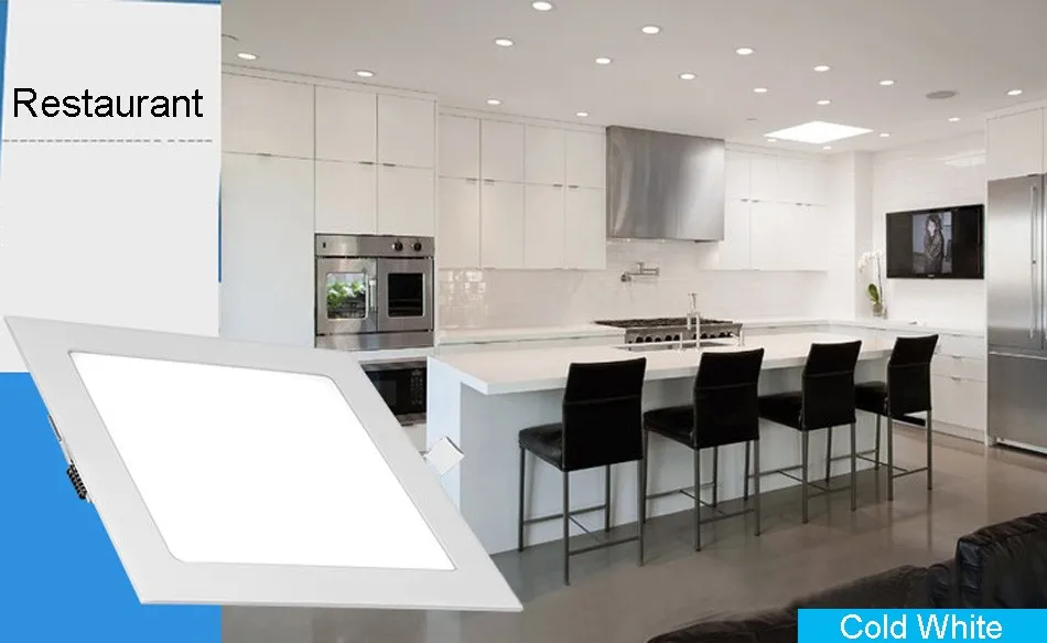 Ultra Fino Painel Quadrado 3 w 4 6 9 12 15 18 Downlights Recesso Lâmpada Quente - Frio Branco Super-fino Downlight Led 28 4 W 6 W 9 W 12