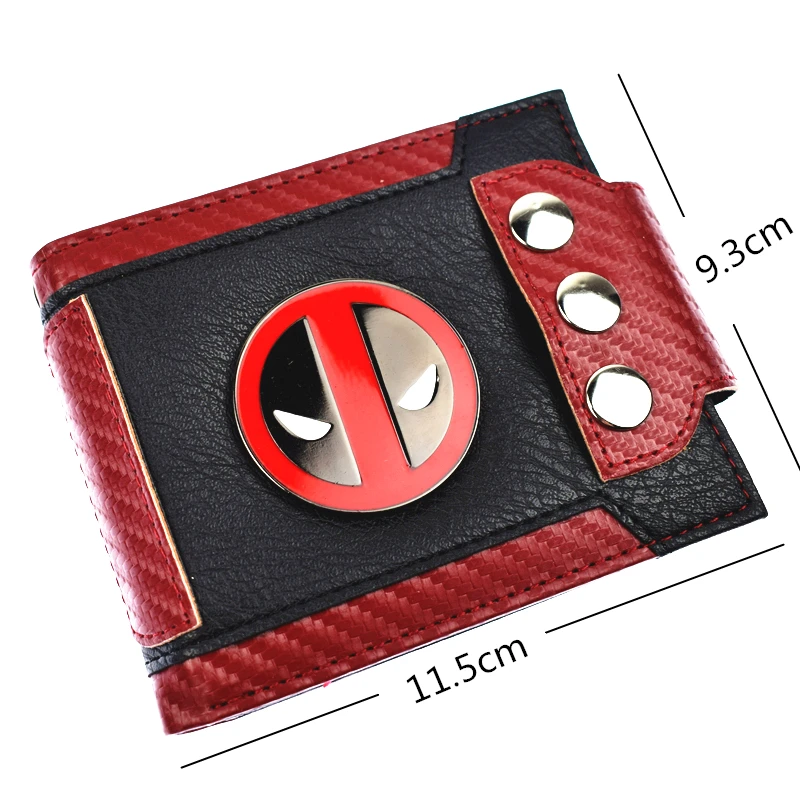 Крутой дизайн Дэдпул кошелек на застежке короткий кошелек с карманом для монет Прямая поставка