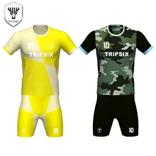 Заказная Высококачественная многоцветная трикотажная Футбольная форма с длинным рукавом