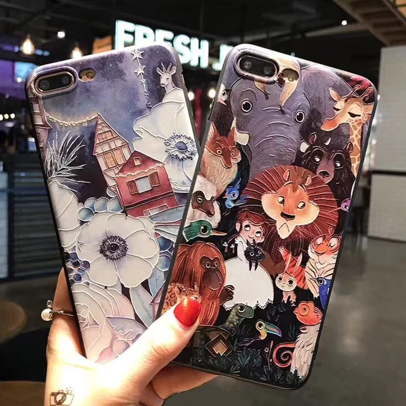 

3D Emboss Flower Silicone For Xiaomi Redmi 4X 6A S2 Note 7 5 6 Pro 4X 5A Mi 9 8 Lite A1 A2 5X 6X TPU Soft For Xiaomi Note 7 Case