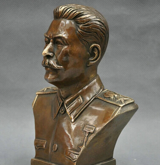 WBY-410+++ 6 ''российский лидер Иосиф Сталин Бюст Бронзовая статуя