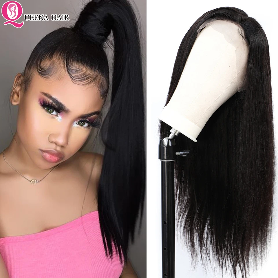 Raw Indian Virgin Hair Wig Lace Front Human Hair Wigs Pre Plucked With