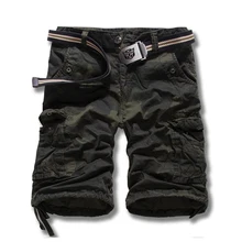 Новые мужские шорты Карго летний топ дизайн камуфляж шорты в стиле милитари Homme Модная хлопковая брендовая одежда
