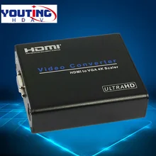 YOUTINGHDAV 1.4V 4Kx2K30HZ HDMI to VGA Converter Box 1920×1080@60Hz hdmi2vga