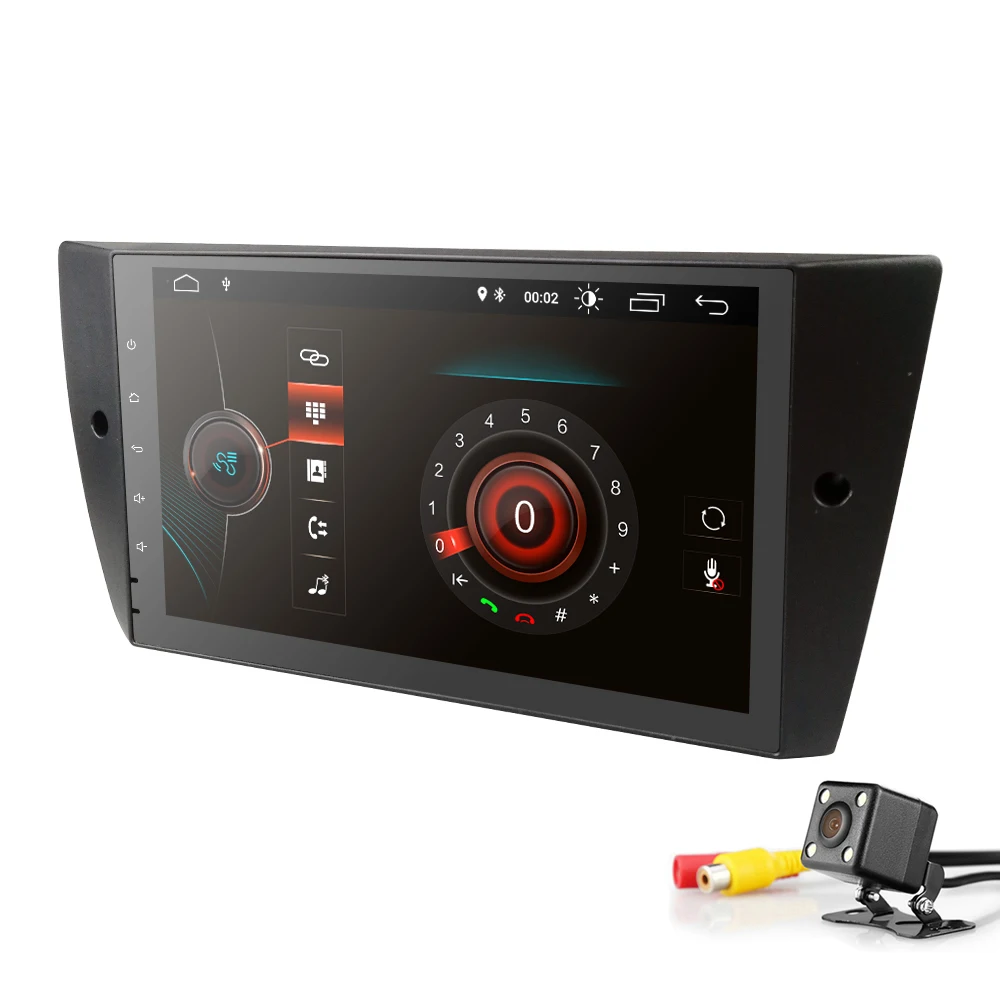 Discount QUAD core Car GPS stereo For BMW E90 E91 E92 E93 2006-2012 9 Inch 1 Din Android9.0 Radio can bus Steel wheel control Mirror link 3