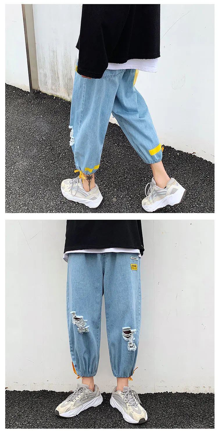 Новинка 2019 года; сезон осень; повседневные брюки в японском стиле с принтом в виде кампуса; брюки с широкими штанинами