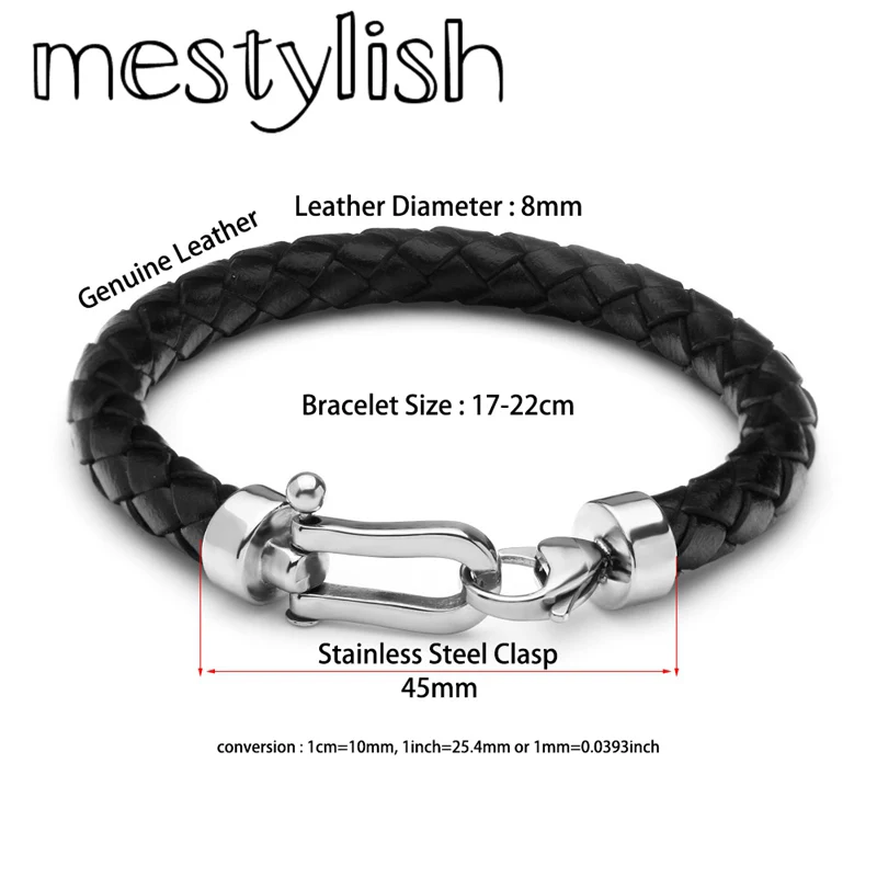 Плетеный шнур Mestylish из натуральной кожи диаметром 8 мм веревка подходит для