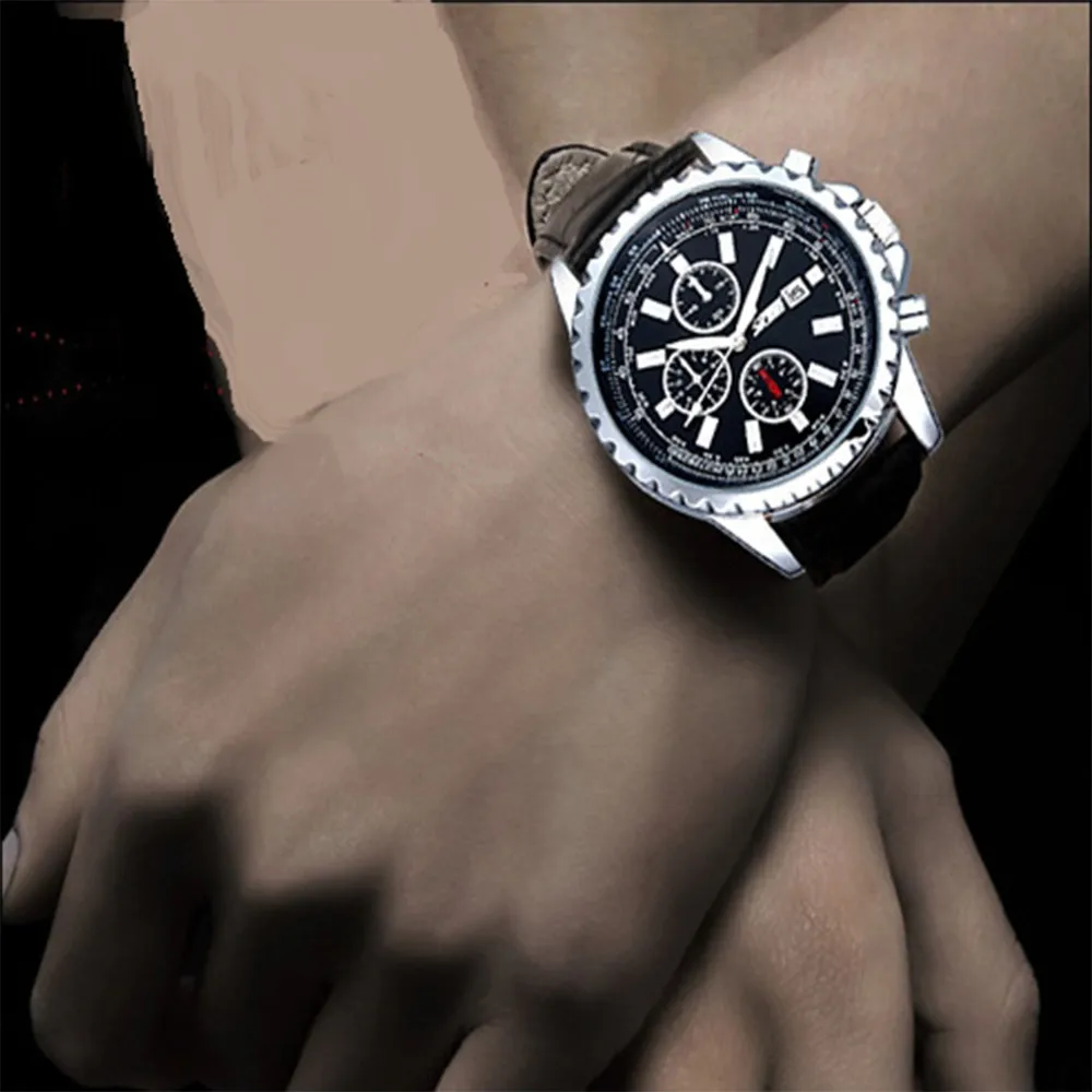 Skmei Quartz Retro Leather Time Date Men s fashion