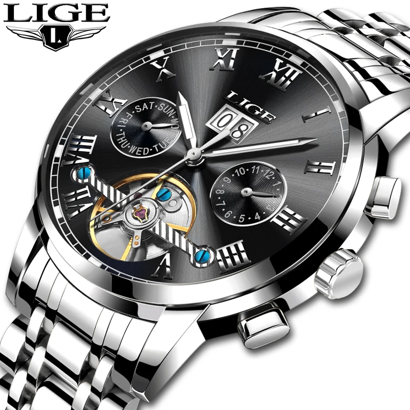 

2018 LIGE Brand Watch Men Mechanical Watch Automatic Watch Fashione luxury Submariner Clock Male Reloj Hombre Relogio Masculino