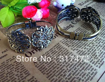 

EMS Freeshipping!! Wholesale FILIGREE DESIGN Bangle Blank Tray Base Making Bracelet Finding