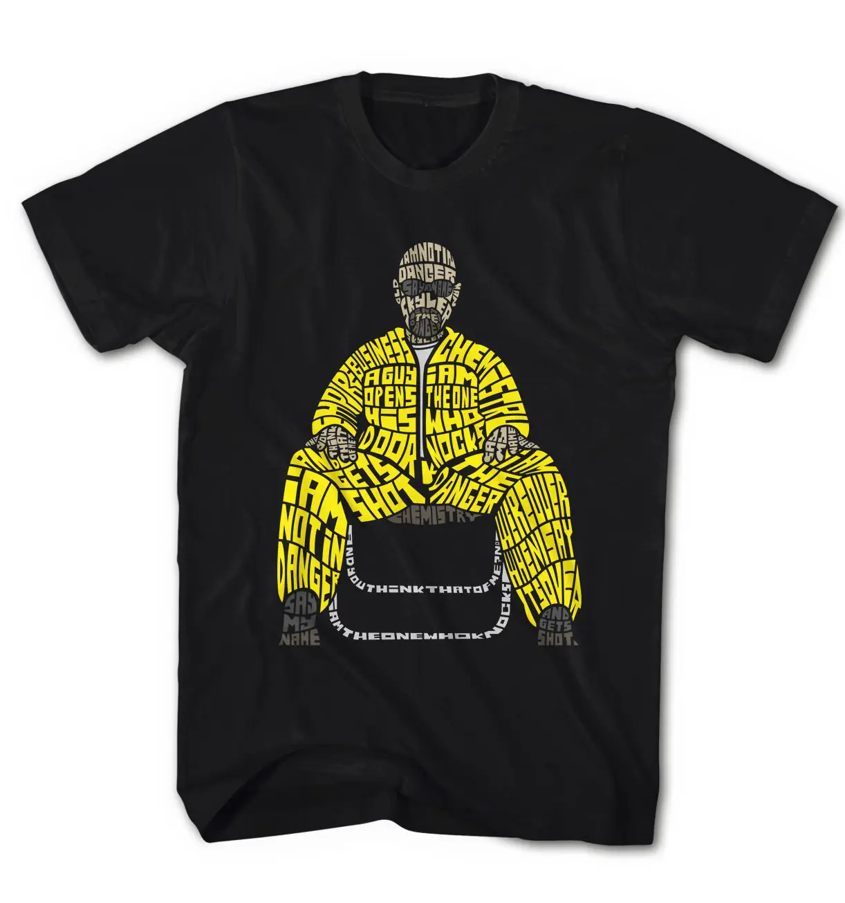 Футболка для мужчин Heisenberg texte Art Breaking bain Film NEUF S-5XL простая хлопковая футболка с короткими рукавами