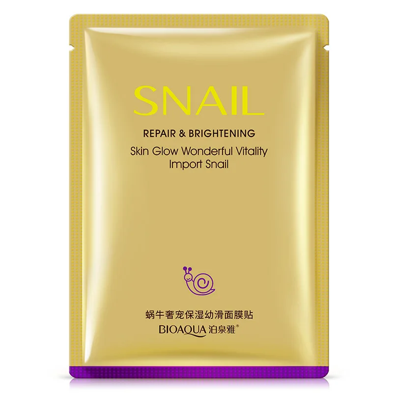 

1pcs/lot Snail Moisturizing Facial Mask Face Mask Care Oil Control Shrink Pores and Relieve Skin Care Product 30g