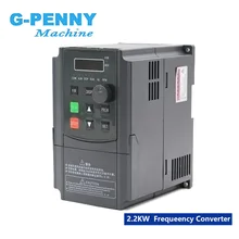 Frete Grátis! Controle variável da velocidade do motor do eixo da movimentação da frequência do conversor 2.2kw vfd do inveter de 220v 1.5kw