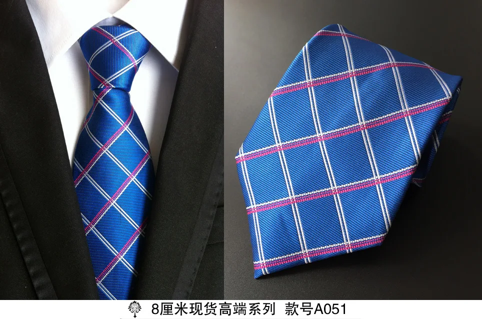 Men Silk Neck Tie 8 Cm Paisley Jacquard Slim Tie